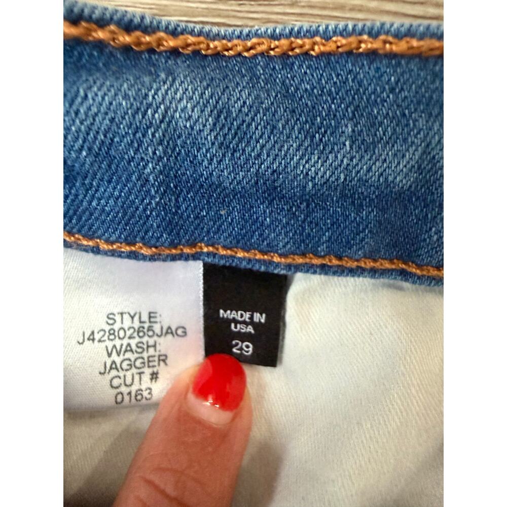 Veronica Beard Carolyn Tuxedo Stripe 10" Baby Boot Jeans, Size 29, Made in USA - Picture 5 of 6